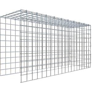 Gabiona C-Ring-Gabione-Anbaukorb Typ 4 50 x 100 x 30 cm Maschenw 5 x 5 cm