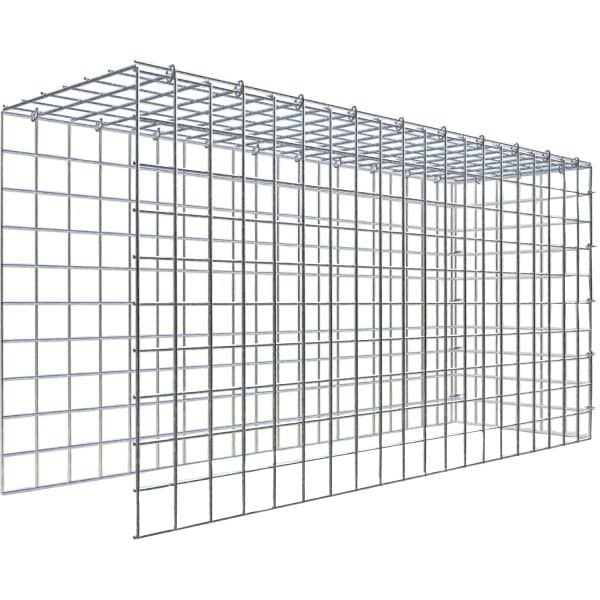 Gabiona C-Ring-Gabione-Anbaukorb Typ 4 50 x 100 x 30 cm Maschenw 5 x 5 cm