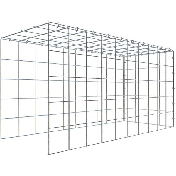 Gabiona C-Ring-Gabione-Anbaukorb Typ 4 50 x 100 x 40 cm Maschenw 10 x 10 cm