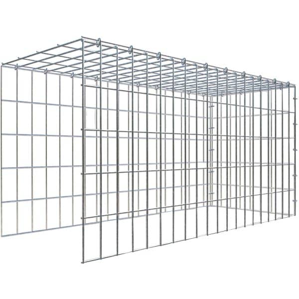 Gabiona C-Ring-Gabione-Anbaukorb Typ 4 50 x 100 x 40 cm Maschenw 5 x 10 cm