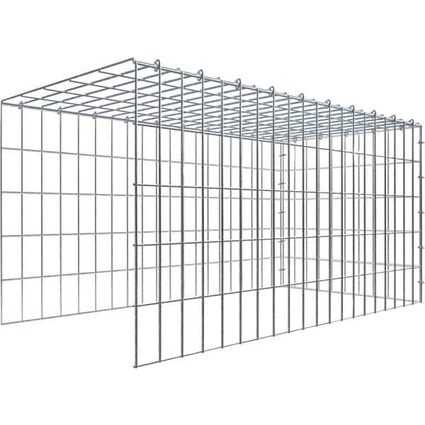 Gabiona C-Ring-Gabione-Anbaukorb Typ 4 50 x 100 x 50 cm Maschenw 5 x 10 cm