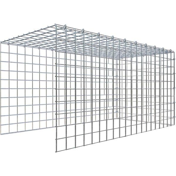 Gabiona C-Ring-Gabione-Anbaukorb Typ 4 50 x 100 x 50 cm Maschenw 5 x 5 cm