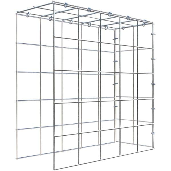 Gabiona C-Ring-Gabione-Anbaukorb Typ 4 50 x 50 x 20 cm Maschenw 10 x 10 cm