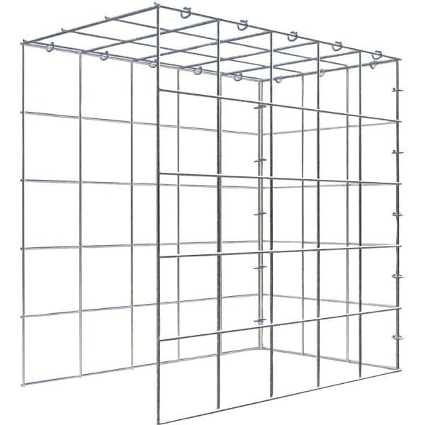 Gabiona C-Ring-Gabione-Anbaukorb Typ 4 50 x 50 x 30 cm Maschenw 10 x 10 cm