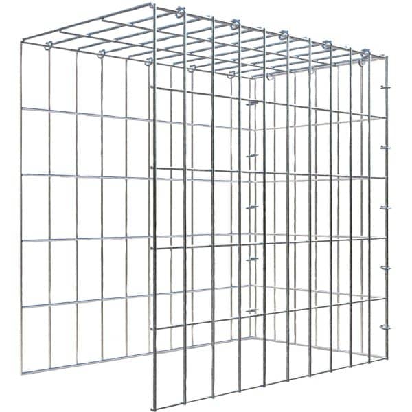 Gabiona C-Ring-Gabione-Anbaukorb Typ 4 50 x 50 x 30 cm Maschenw 5 x 10 cm