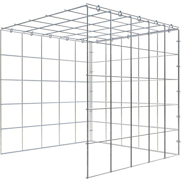 Gabiona C-Ring-Gabione-Anbaukorb Typ 4 50 x 50 x 50 cm Maschenw 10 x 10 cm