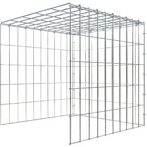 Gabiona C-Ring-Gabione-Anbaukorb Typ 4 50 x 50 x 50 cm Maschenw 5 x 10 cm