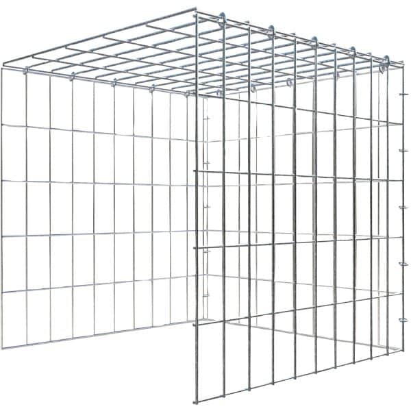 Gabiona C-Ring-Gabione-Anbaukorb Typ 4 50 x 50 x 50 cm Maschenw 5 x 10 cm