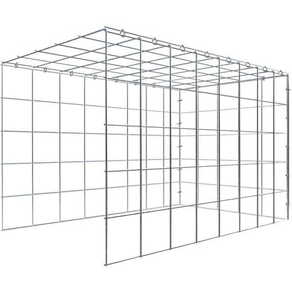 Gabiona C-Ring-Gabione-Anbaukorb Typ 4 50 x 80 x 50 cm Maschenw 10 x 10 cm