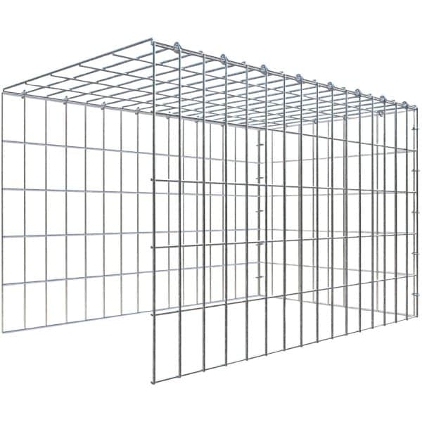 Gabiona C-Ring-Gabione-Anbaukorb Typ 4 50 x 80 x 50 cm Maschenw 5 x 10 cm