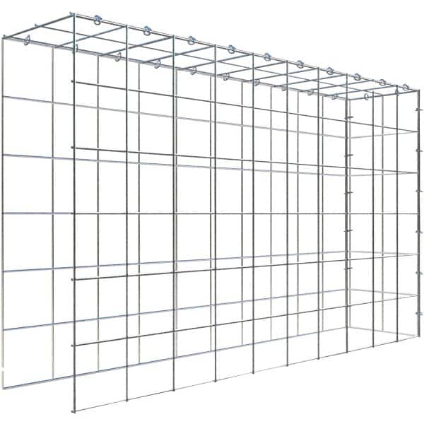 Gabiona C-Ring-Gabione-Anbaukorb Typ 4 60 x 100 x 20 cm Maschenw 10 x 10 cm