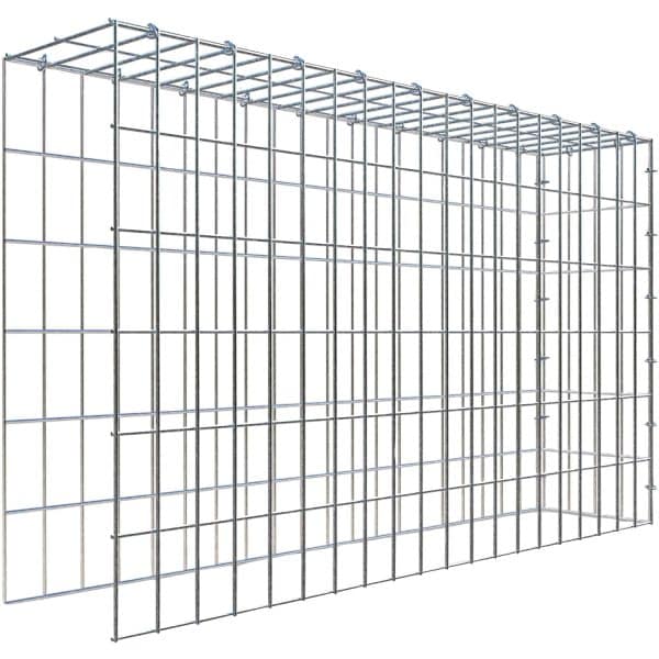 Gabiona C-Ring-Gabione-Anbaukorb Typ 4 60 x 100 x 20 cm Maschenw 5 x 10 cm
