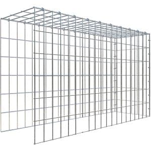 Gabiona C-Ring-Gabione-Anbaukorb Typ 4 60 x 100 x 30 cm Maschenw 5 x 10 cm