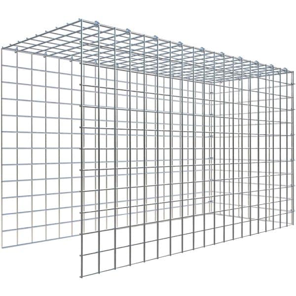 Gabiona C-Ring-Gabione-Anbaukorb Typ 4 60 x 100 x 40 cm Maschenw 5 x 5 cm