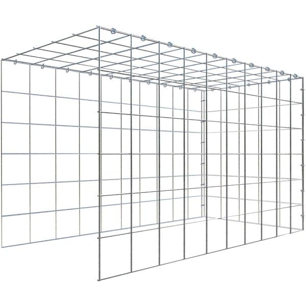 Gabiona C-Ring-Gabione-Anbaukorb Typ 4 60 x 100 x 50 cm Maschenw 10 x 10 cm
