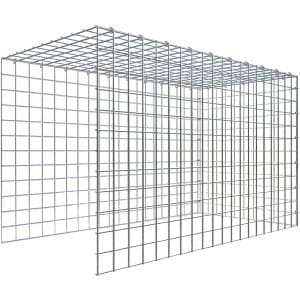 Gabiona C-Ring-Gabione-Anbaukorb Typ 4 60 x 100 x 50 cm Maschenw 5 x 5 cm