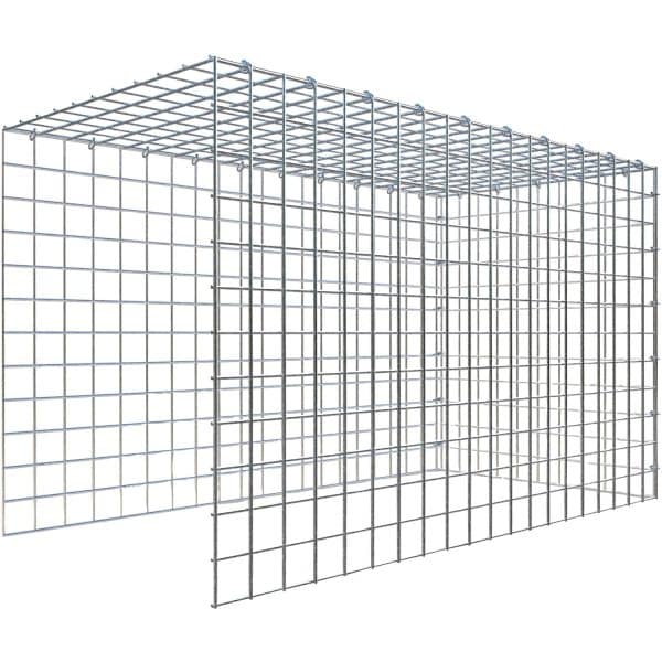 Gabiona C-Ring-Gabione-Anbaukorb Typ 4 60 x 100 x 50 cm Maschenw 5 x 5 cm
