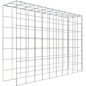 Gabiona C-Ring-Gabione-Anbaukorb Typ 4 70 x 100 x 20 cm Maschenw 10 x 10 cm