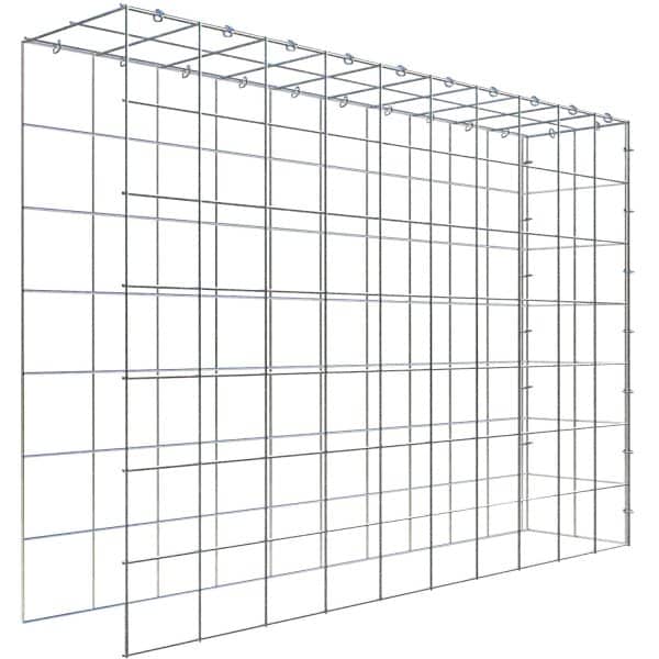 Gabiona C-Ring-Gabione-Anbaukorb Typ 4 70 x 100 x 20 cm Maschenw 10 x 10 cm