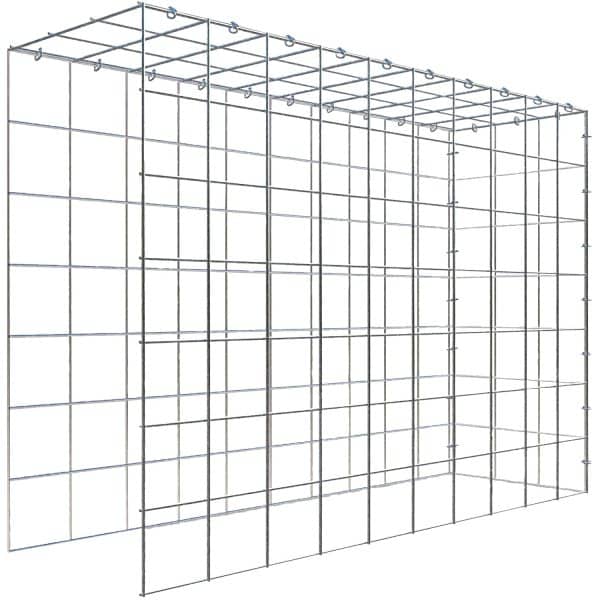 Gabiona C-Ring-Gabione-Anbaukorb Typ 4 70 x 100 x 30 cm Maschenw 10 x 10 cm