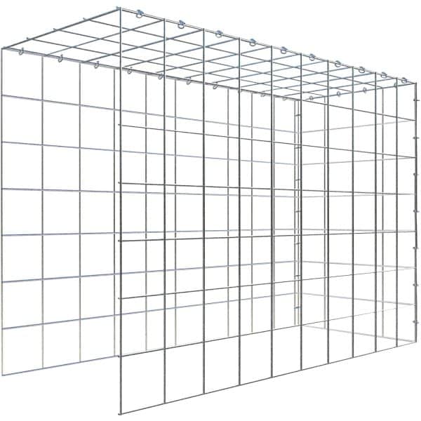Gabiona C-Ring-Gabione-Anbaukorb Typ 4 70 x 100 x 40 cm Maschenw 10 x 10 cm
