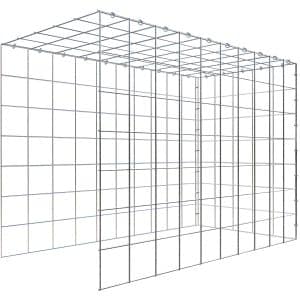 Gabiona C-Ring-Gabione-Anbaukorb Typ 4 70 x 100 x 50 cm Maschenw 10 x 10 cm