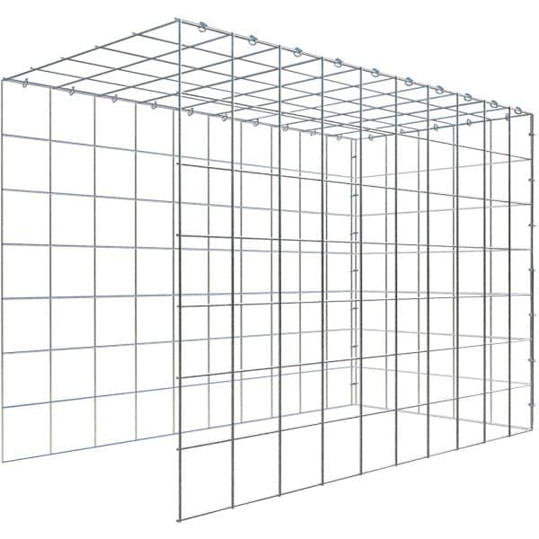 Gabiona C-Ring-Gabione-Anbaukorb Typ 4 70 x 100 x 50 cm Maschenw 10 x 10 cm