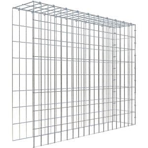 Gabiona C-Ring-Gabione-Anbaukorb Typ 4 80 x 100 x 20 cm Maschenw 5 x 10 cm