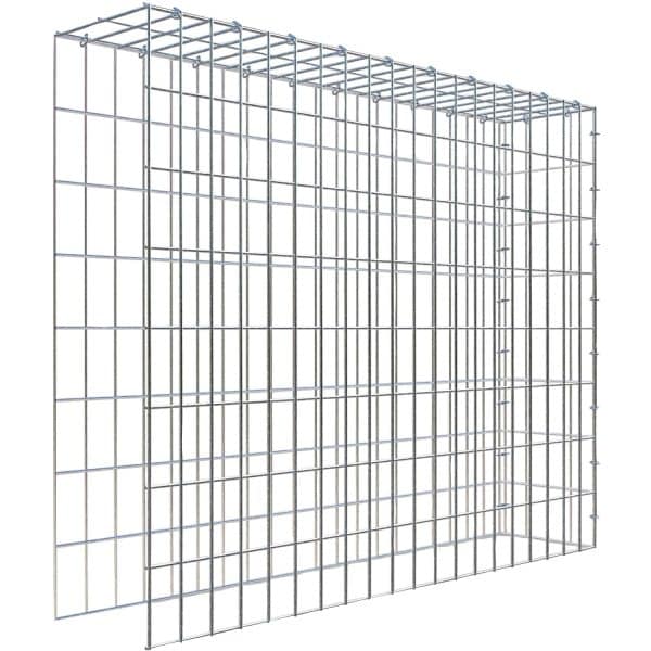 Gabiona C-Ring-Gabione-Anbaukorb Typ 4 80 x 100 x 20 cm Maschenw 5 x 10 cm