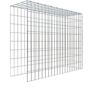 Gabiona C-Ring-Gabione-Anbaukorb Typ 4 80 x 100 x 30 cm Maschenw 5 x 10 cm