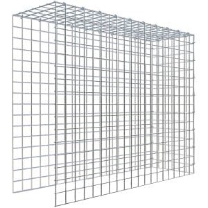 Gabiona C-Ring-Gabione-Anbaukorb Typ 4 80 x 100 x 30 cm Maschenw 5 x 5 cm
