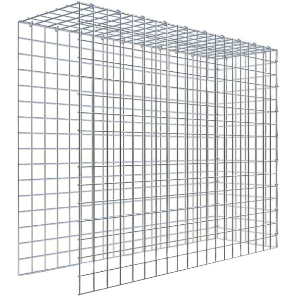 Gabiona C-Ring-Gabione-Anbaukorb Typ 4 80 x 100 x 30 cm Maschenw 5 x 5 cm