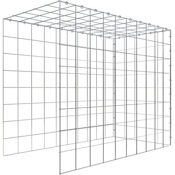 Gabiona C-Ring-Gabione-Anbaukorb Typ 4 80 x 100 x 50 cm Maschenw 10 x 10 cm