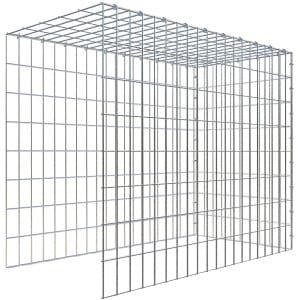 Gabiona C-Ring-Gabione-Anbaukorb Typ 4 80 x 100 x 50 cm Maschenw 5 x 10 cm