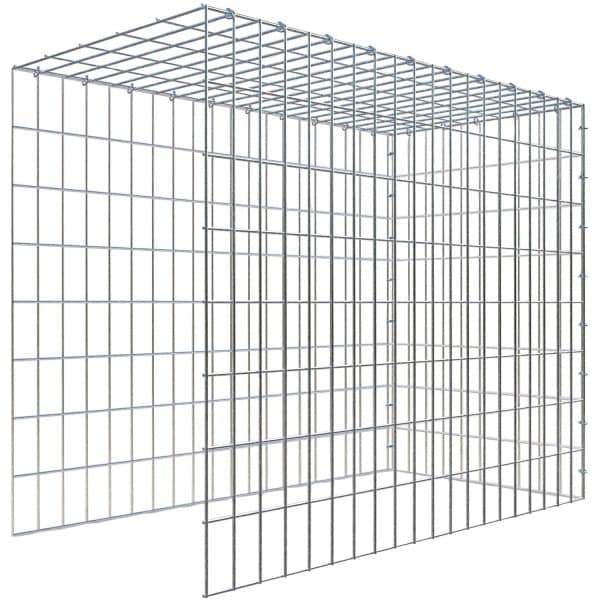 Gabiona C-Ring-Gabione-Anbaukorb Typ 4 80 x 100 x 50 cm Maschenw 5 x 10 cm