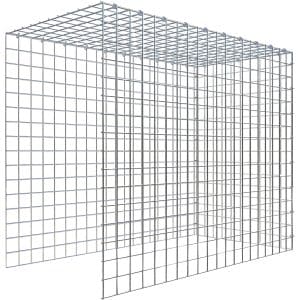 Gabiona C-Ring-Gabione-Anbaukorb Typ 4 80 x 100 x 50 cm Maschenw 5 x 5 cm