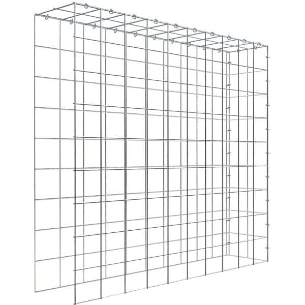 Gabiona C-Ring-Gabione-Anbaukorb Typ 4 90 x 100 x 20 cm Maschenw 10 x 10 cm