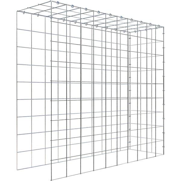 Gabiona C-Ring-Gabione-Anbaukorb Typ 4 90 x 100 x 30 cm Maschenw 10 x 10 cm