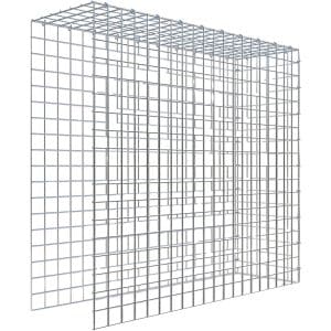 Gabiona C-Ring-Gabione-Anbaukorb Typ 4 90 x 100 x 30 cm Maschenw 5 x 5 cm
