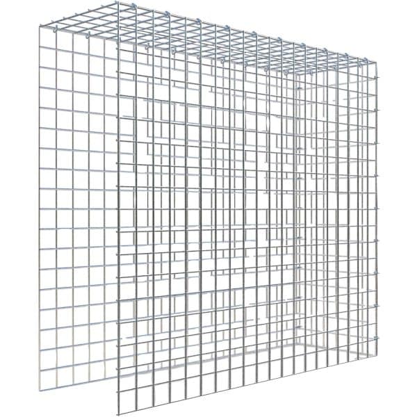 Gabiona C-Ring-Gabione-Anbaukorb Typ 4 90 x 100 x 30 cm Maschenw 5 x 5 cm