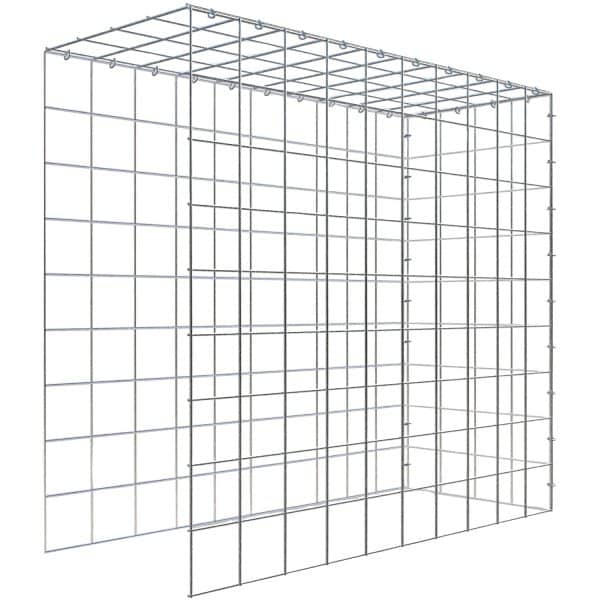 Gabiona C-Ring-Gabione-Anbaukorb Typ 4 90 x 100 x 40 cm Maschenw 10 x 10 cm