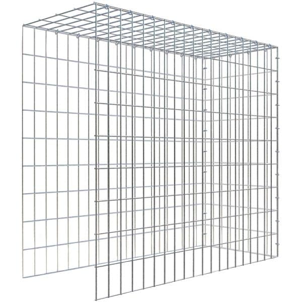 Gabiona C-Ring-Gabione-Anbaukorb Typ 4 90 x 100 x 40 cm Maschenw 5 x 10 cm