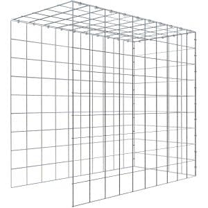 Gabiona C-Ring-Gabione-Anbaukorb Typ 4 90 x 100 x 50 cm Maschenw 10 x 10 cm