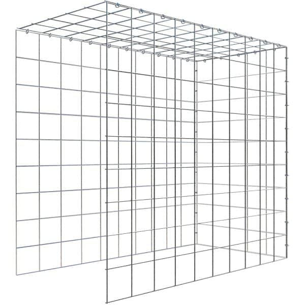 Gabiona C-Ring-Gabione-Anbaukorb Typ 4 90 x 100 x 50 cm Maschenw 10 x 10 cm