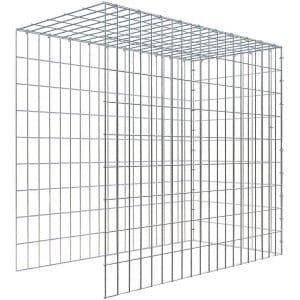 Gabiona C-Ring-Gabione-Anbaukorb Typ 4 90 x 100 x 50 cm Maschenw 5 x 10 cm