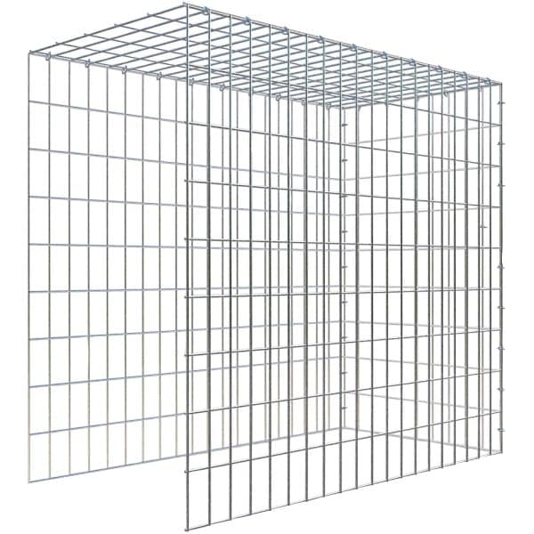 Gabiona C-Ring-Gabione-Anbaukorb Typ 4 90 x 100 x 50 cm Maschenw 5 x 10 cm