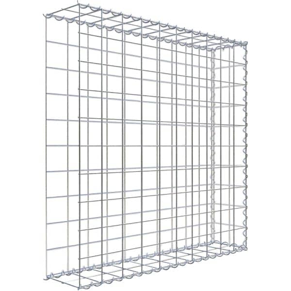 Gabiona Gabione-Anbaukorb Typ 2 100 x 100 x 20 cm Maschenw 10 x 10 cm