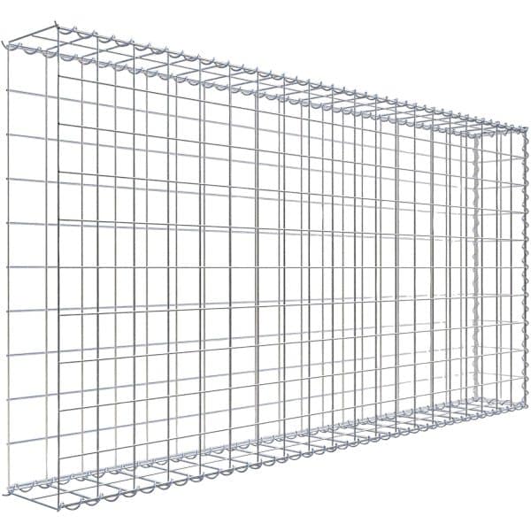 Gabiona Gabione-Anbaukorb Typ 2 100 x 200 x 20 cm Maschenw 10 x 10 cm