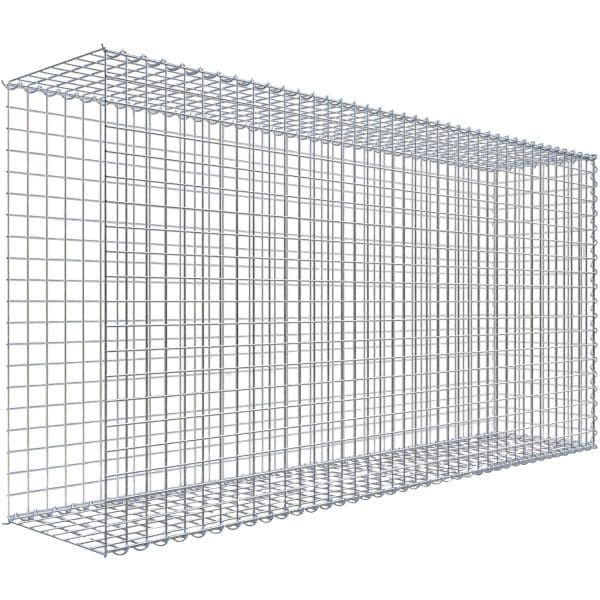 Gabiona Gabione-Anbaukorb Typ 2 100 x 200 x 40 cm Maschenw 5 x 5 cm