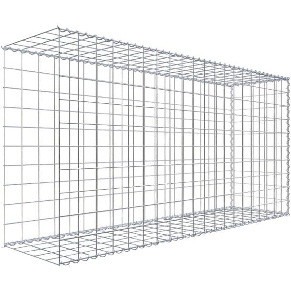 Gabiona Gabione-Anbaukorb Typ 2 100 x 200 x 50 cm Maschenw 10 x 10 cm
